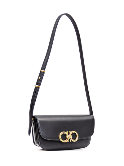 Shop Ferragamo Trapezio S Bag In Nero