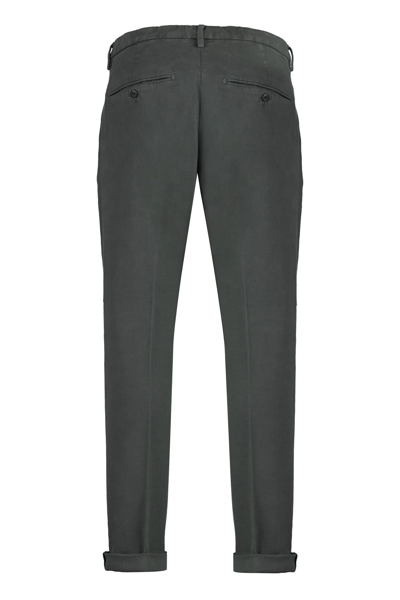 Shop Dondup Gaubert Cotton Chino Trousers In Grey