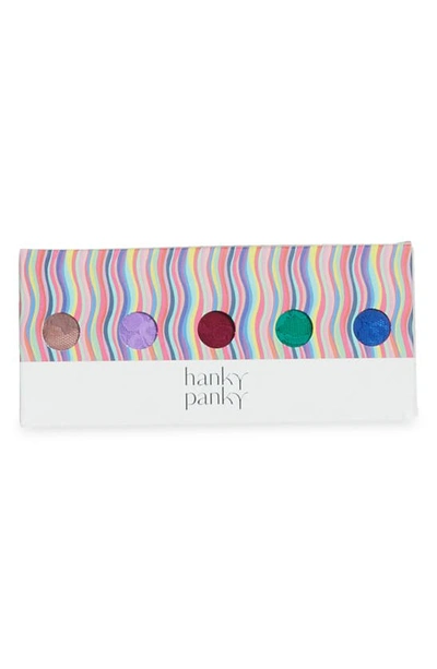 Shop Hanky Panky Assorted 5-pack Lace Original Rise Thongs In Arhp/ Elec/ Dark P/ Mala/ Atlb