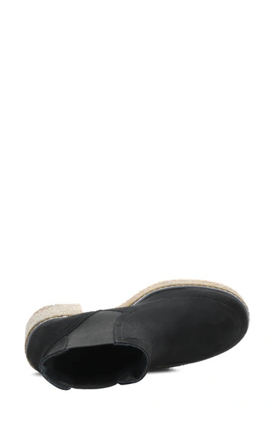 Shop Bos. & Co. Papio Waterproof Chelsea Boot In Black Suede/ Elastic