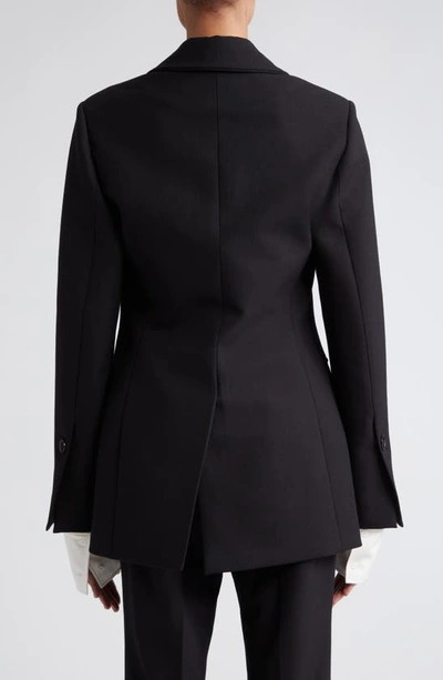 Shop Proenza Schouler Stretch Virgin Wool Jacket In Black