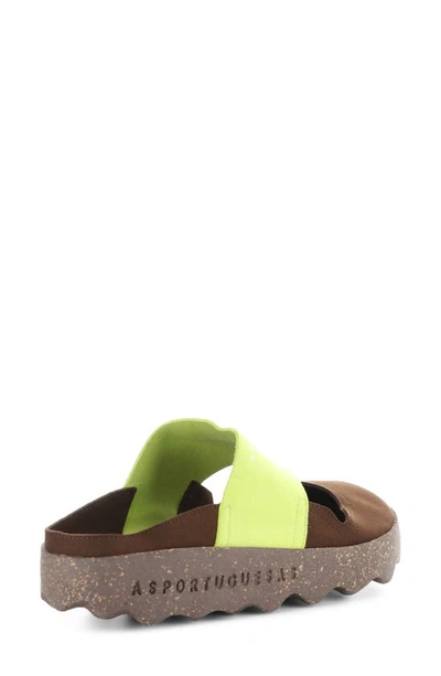 Shop Asportuguesas By Fly London Cana Slide Sandal In 000 Brown On Micro S
