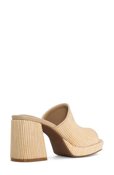 Shop Nydj Dewi Platform Slide Sandal In Natural