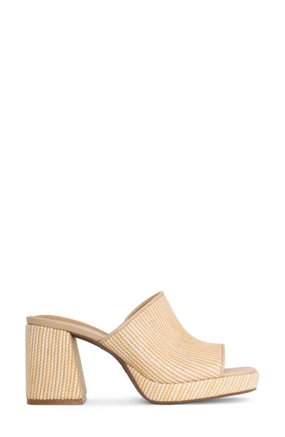 Shop Nydj Dewi Platform Slide Sandal In Natural