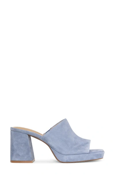 Shop Nydj Dewi Platform Slide Sandal In Blue