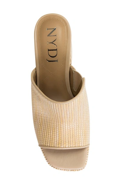 Shop Nydj Dewi Platform Slide Sandal In Natural