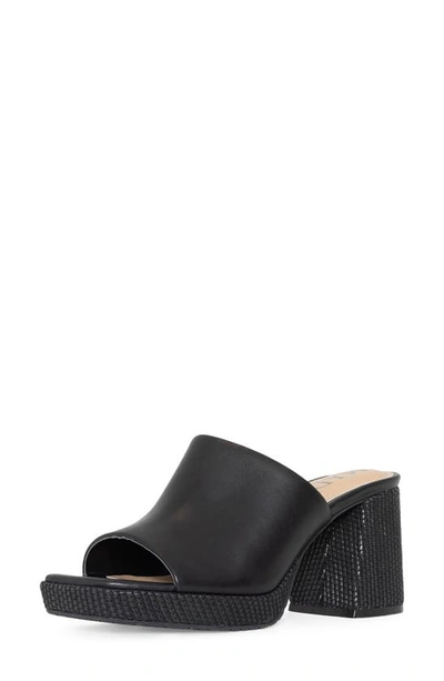 Nydj Dewi Platform Slide Sandal In Black