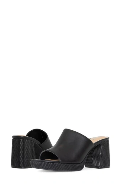 Nydj Dewi Platform Slide Sandal In Black