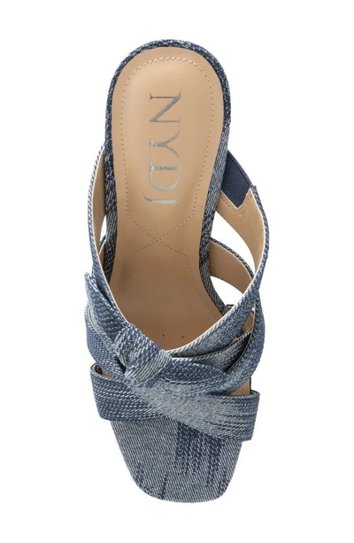 Nydj Loreri Slide Sandal In Dark Blue