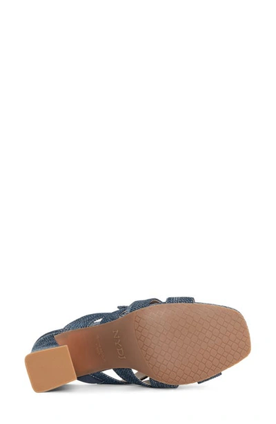 Nydj Loreri Slide Sandal In Dark Blue