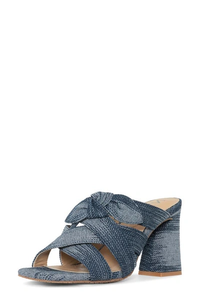 Nydj Loreri Slide Sandal In Dark Blue