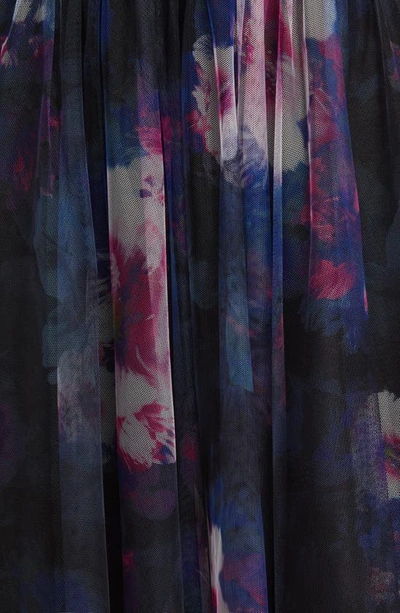 ml Monique Lhuillier Nataly Strapless Tulle Gown In Midnight Orchid