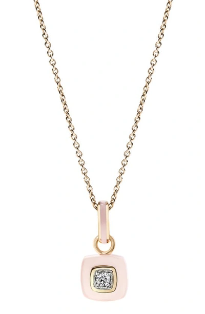Shop Cast The Brilliant Diamond Pendant Necklace In Pink