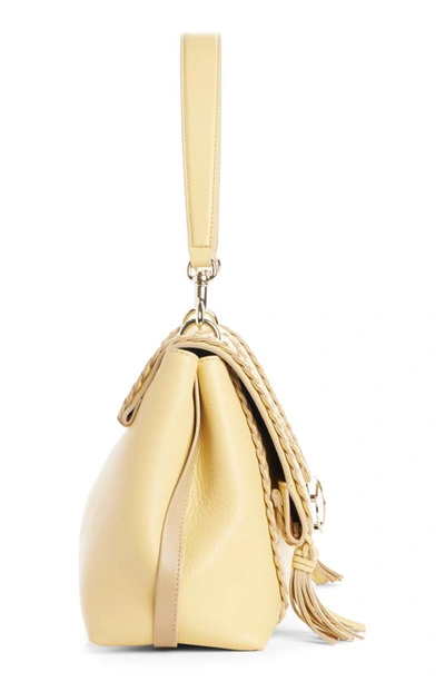 Shop Chloé Medium Penelope Leather Bag In Softy Yellow 752