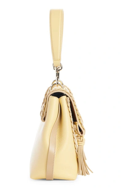 Shop Chloé Small Penelope Leather Crossbody Satchel In Softy Yellow 752