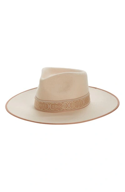 Shop Lack Of Color Embroidered Band Rancher Hat In Ivory