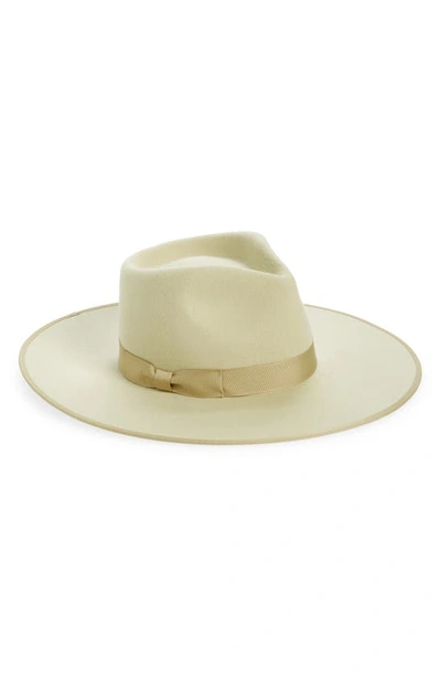 Shop Lack Of Color Wool Felt Rancher Hat In Pistachio Green