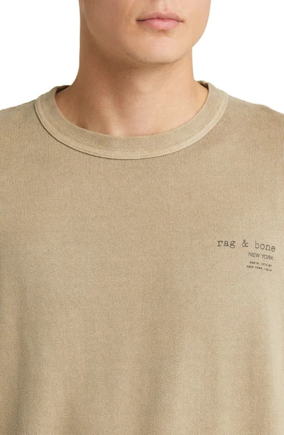 Rag & Bone 425 Damon Sweatshirt In Taupe