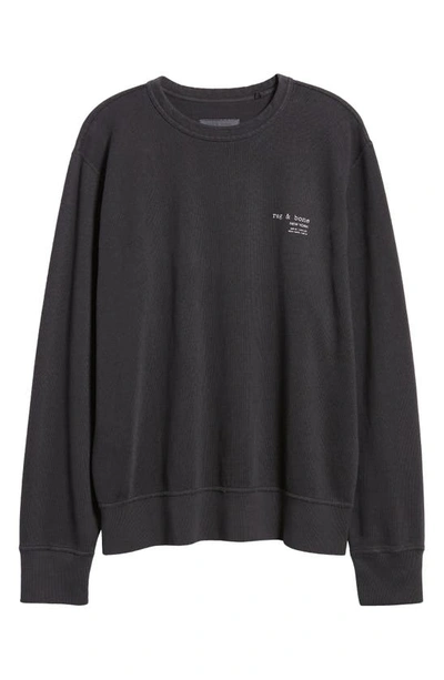 Shop Rag & Bone 425 Damon Sweatshirt In Black