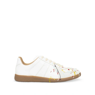 Shop Maison Margiela Men's Replica Paint Splatter Sneakers