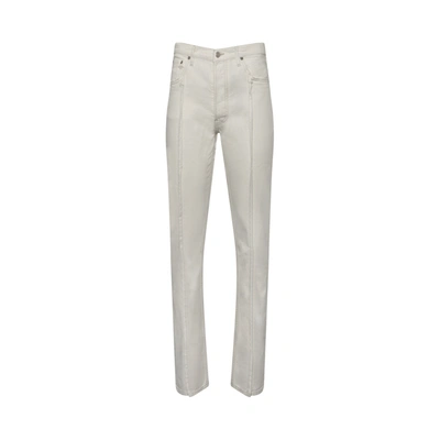 Shop Maison Margiela Frayed Straight Leg Jeans