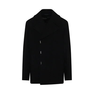 Shop Givenchy Hook & Bar Quilted Peacoat
