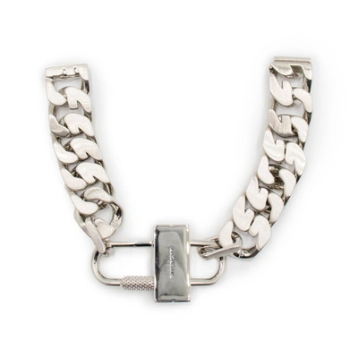 Shop Givenchy G Chain Lock Small Silver Bracelet
