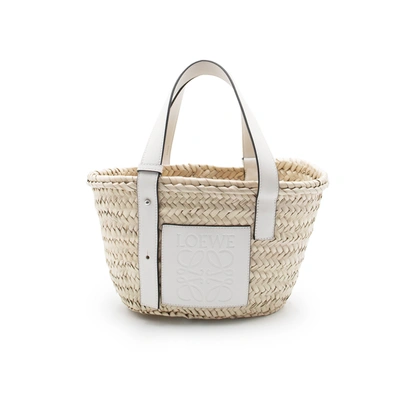 Loewe Small Leather-trimmed Basket Tote