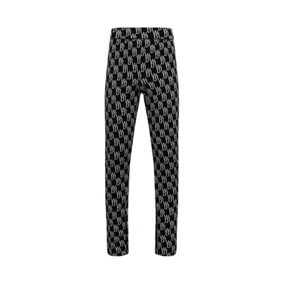 Shop We11 Done Fitted Knit Side Open Jacquard Trouser