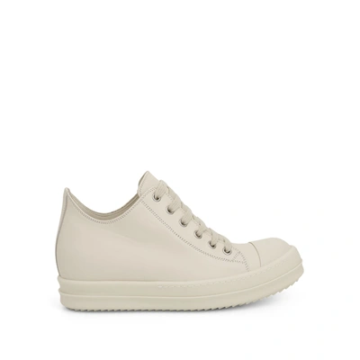 Shop Rick Owens Low Leather Sneakers