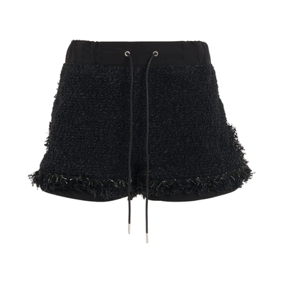 Shop Sacai Tweed Shorts