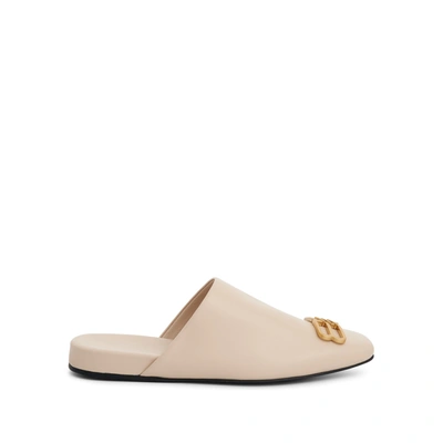 Shop Balenciaga Plaque Slip On Flats