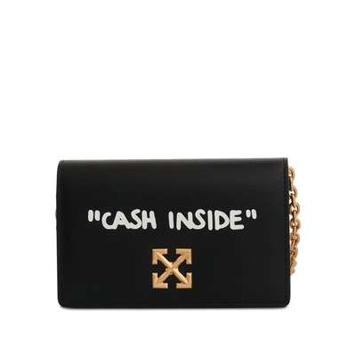 Shop Off-white Jitney 0.5 Shoulder Quote Bag