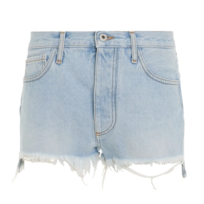 Shop Off-white Twisted Bleach Seams Shorts