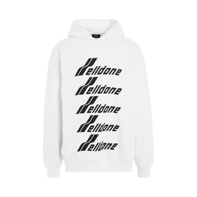 Shop We11 Done Multiple Front Logo Hoodie