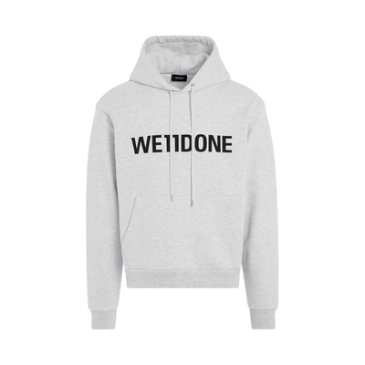 Shop We11 Done Basic Logo Fitted Hoodie
