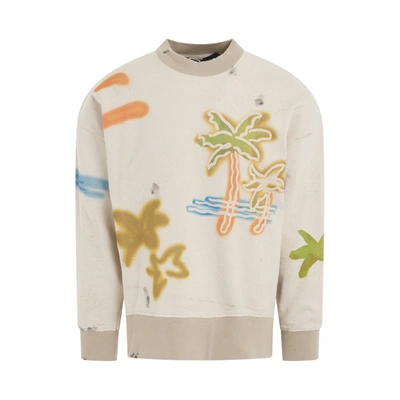 Shop Palm Angels Palm Neon Crewneck Sweatshirt