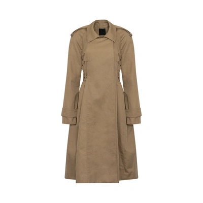 Shop Givenchy Cut Out Trench Coat