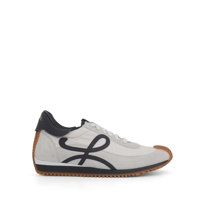 Loewe Flow Runner Monogram-embroidered Suede Low-top Trainers