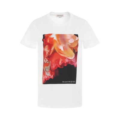 Shop Alexander Mcqueen Exploded Petal Print T-shirt