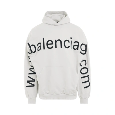 Shop Balenciaga Bal. Com Oversized Hoodie