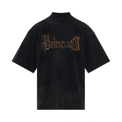 Shop Balenciaga Heavy Metal Oversized T-shirt