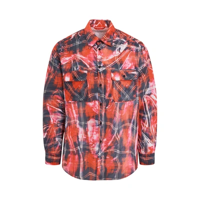 Shop Doublet Mirage Printed Checked Shirt