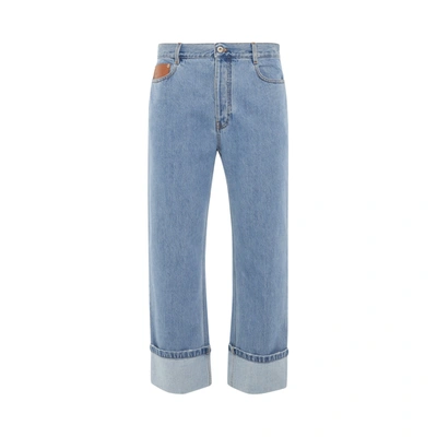 Shop Loewe Fisherman Turn Up Jeans