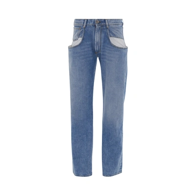 Shop Maison Margiela Straight Jeans With Contrasted Pockets