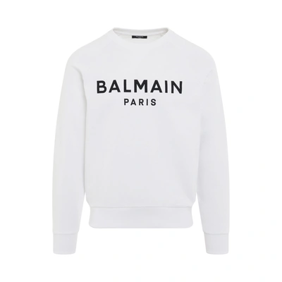 Shop Balmain Printed Sweatshirt