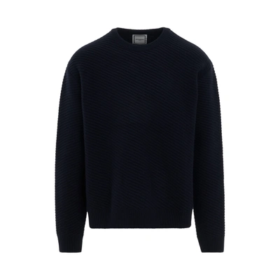 Shop Wooyoungmi Diagonal Weave Sweater