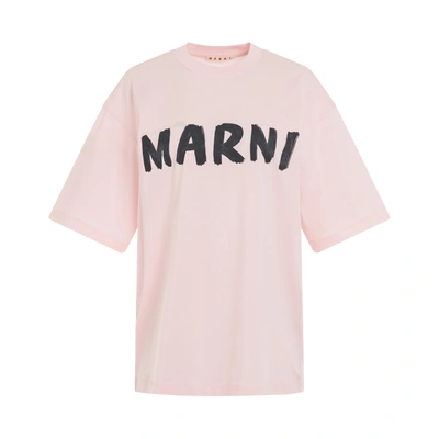 Shop Marni Logo Printed T-shirt