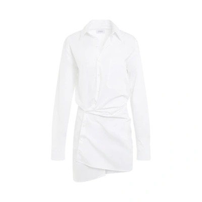 Off-white Off White Cotton Shirt Dress
