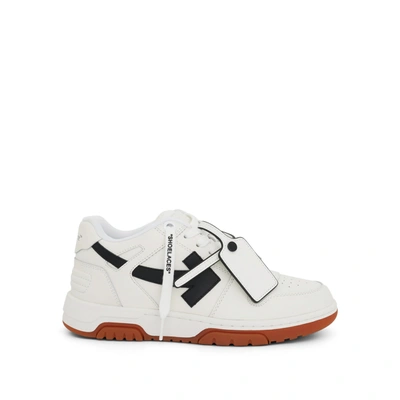 Shop Off-white Out Of Office Calf Leather Sneakers In Colour White/black
